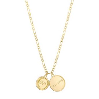 LUV AJ Denver Broncos Double Coin Logo Necklace