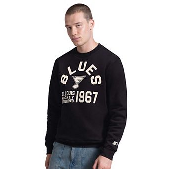 Men's Starter Black St. Louis Blues Post Game Sweatshirt