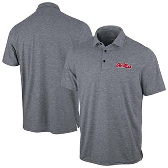 Men's Antigua Heather Gray Ole Miss Rebels Static Polo