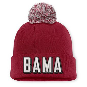 Unisex Nike Crimson Alabama Crimson Tide Letter Mascot Knit Hat with Pom