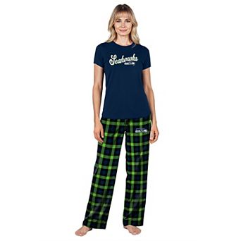 Women's Concepts Sport College Navy Seattle Seahawks Highland Sleep Set