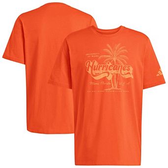Men's adidas Orange Miami Hurricanes Retro Fresh T-Shirt
