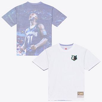 Men's Mitchell & Ness Kevin Garnett White Minnesota Timberwolves Hardwood Classics Player Sublimated T-Shirt