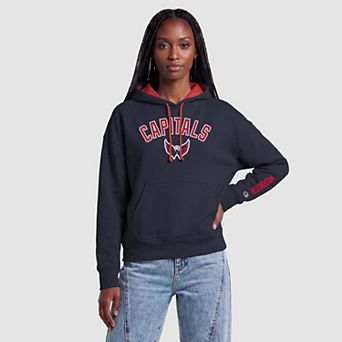 Women's Champion Washington Capitals Navy Hoodie