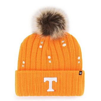 Women's '47 Tennessee Orange Tennessee Volunteers Pearl Fur Knit Hat with Pom