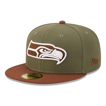 Men's New Era Olive/Brown Seattle Seahawks Color Pack 59FIFTY Fitted Hat