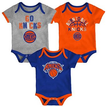 Newborn & Infant Outerstuff New York Knicks Born To Ball 3-Pack Bodysuit Set