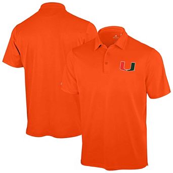 Men's Antigua Orange Miami Hurricanes Unshakeable Solid Polo