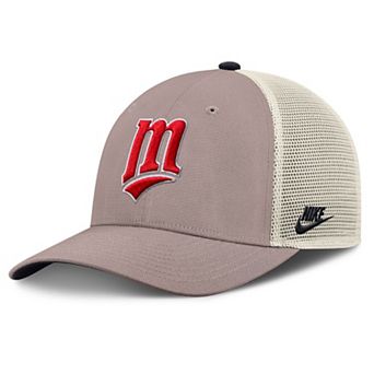 Men's Nike Khaki Minnesota Twins Rise Adjustable Trucker Hat