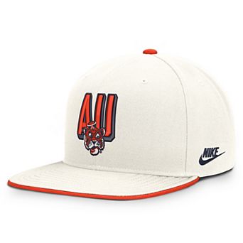 Men's Nike White Auburn Tigers Legacy Letter & Mascot Pro Snapback Hat