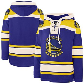 Men's '47 Royal Golden State Warriors Superior Lacer Hoodie