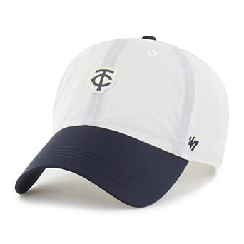Unisex '47 White/Navy Minnesota Twins Modernia Clean Up Adjustable Hat