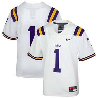 Toddler Nike White LSU Tigers Replica Football Jersey