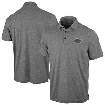 Men's Antigua Heather Black Florida Gators Static Polo