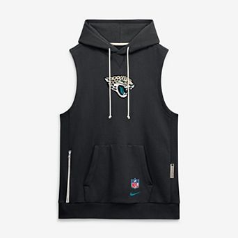 Men's Nike Black Jacksonville Jaguars 2026 Rivalries Collection Sideline Sleeveless Fleece Hoodie
