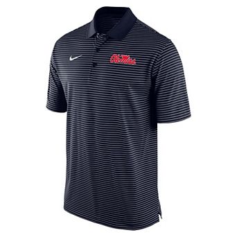 Men's Nike Navy Ole Miss Rebels Dri-FIT Tour Stripe Polo