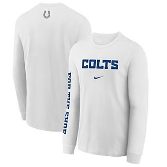Youth Nike White Indianapolis Colts 2026 Rivalries Collection Max90 Long Sleeve T-Shirt