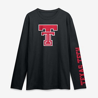 Men's Logo Athletic Black Texas Tech Red Raiders Primary Logo Long Sleeve T-Shirt