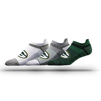 Unisex Strideline Green Bay Packers Three-Pack Team Logo Ankle Socks Set