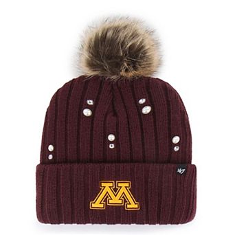 Women's '47 Maroon Minnesota Golden Gophers Pearl Knit Hat with Pom