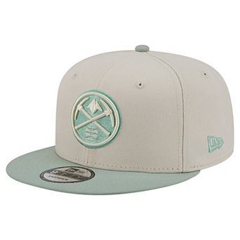 Men's New Era Cream/Light Green Denver Nuggets Color Pack 9FIFTY Snapback Hat