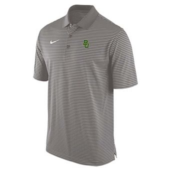 Men's Nike Gray Baylor Bears Dri-FIT Tour Stripe Polo