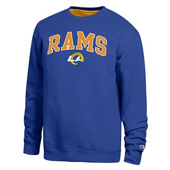 Men's Champion Royal Los Angeles Rams Contrast Lined Sweatshirt