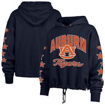 Women's '47 Navy Auburn Tigers Starry Eyed Venice Pullover Hoodie