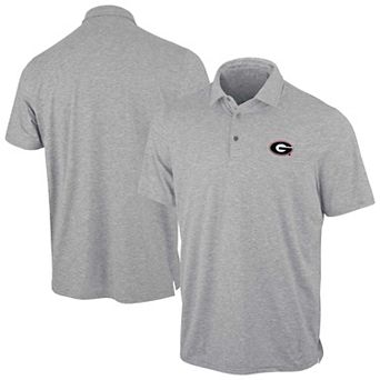 Men's Antigua Heather Gray Georgia Bulldogs Static Polo