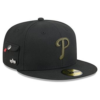 Men's New Era Black Philadelphia Phillies 59FIFTY Fitted Hat