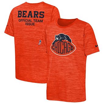 Youth Nike Orange Chicago Bears 2026 Rivalries Collection Sideline Velocity T-Shirt