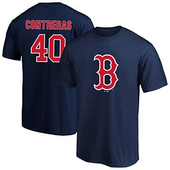Men's Fanatics Willson Contreras Navy Boston Red Sox Big & Tall Name & Number T-Shirt