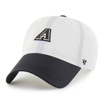 Unisex '47 White/Black Arizona Diamondbacks Modernia Clean Up Adjustable Hat