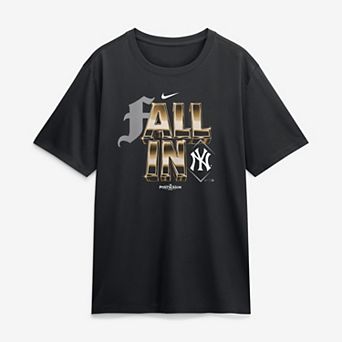Men's Nike Black New York Yankees 2026 MLB Postseason Fall In Legend T-Shirt