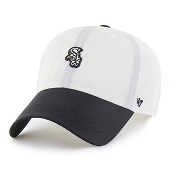 Unisex '47 White/Black Chicago White Sox Modernia Clean Up Adjustable Hat