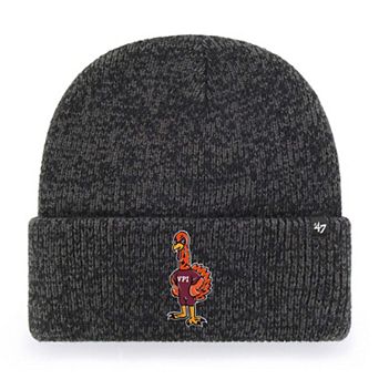 Unisex '47 Black Virginia Tech Hokies Brain Freeze Cuff Knit Hat