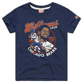 Youth Homage Caleb Williams Navy Chicago Bears Player Graphic Tri-Blend T-Shirt