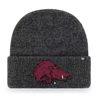 Unisex '47 Black Arkansas Razorbacks Brain Freeze Cuff Knit Hat