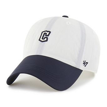 Unisex '47 White/Navy Cleveland Guardians Modernia Clean Up Adjustable Hat