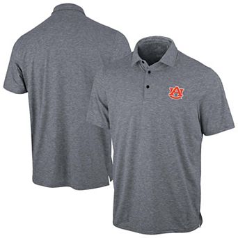 Men's Antigua Heather Navy Auburn Tigers Static Polo