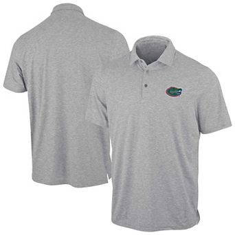 Men's Antigua Heather Gray Florida Gators Static Polo
