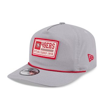 Men's New Era Gray San Francisco 49ers Patch 19TWENTY Adjustable Hat