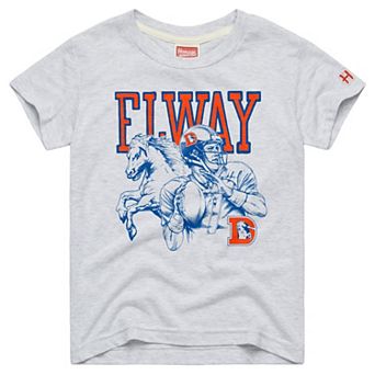 Youth Homage John Elway Denver Broncos Ash Retired Greats T-Shirt