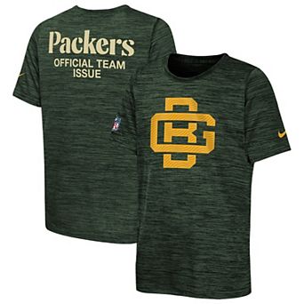 Youth Nike Green Green Bay Packers 2026 Rivalries Collection Sideline Velocity T-Shirt