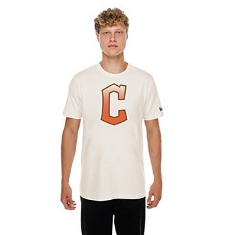 Men's New Era Natural Cleveland Guardians Pumpkin Spice T-Shirt