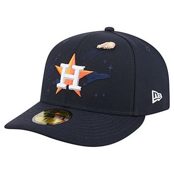 Men's New Era Navy Houston Astros City Icon Pin 59FIFTY Fitted Hat