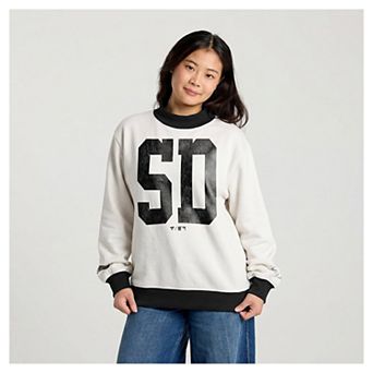 Women's Fanatics Cream San Diego Padres City Abbreviation Sweatshirt