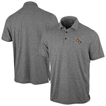 Men's Antigua Heather Black UCF Knights Static Polo