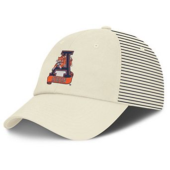 Men's Nike White Auburn Tigers Vault Logo Striped Club Adjustable Hat