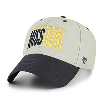 Unisex '47 Gray/Black Missouri Tigers Half Block Text MVP Adjustable Hat
